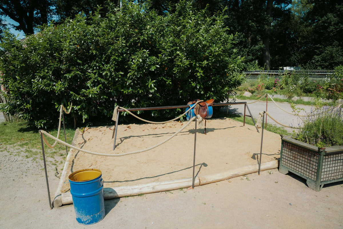 Ring für den Rodeo-Simulator auf dem Hof
